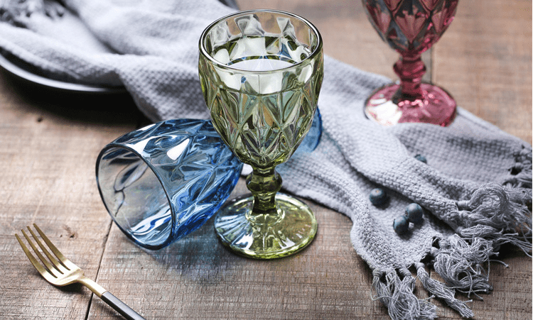 Gobelet en cristal de couleur diamant, verre à vin pour fête de mariage, tasse1 (4)