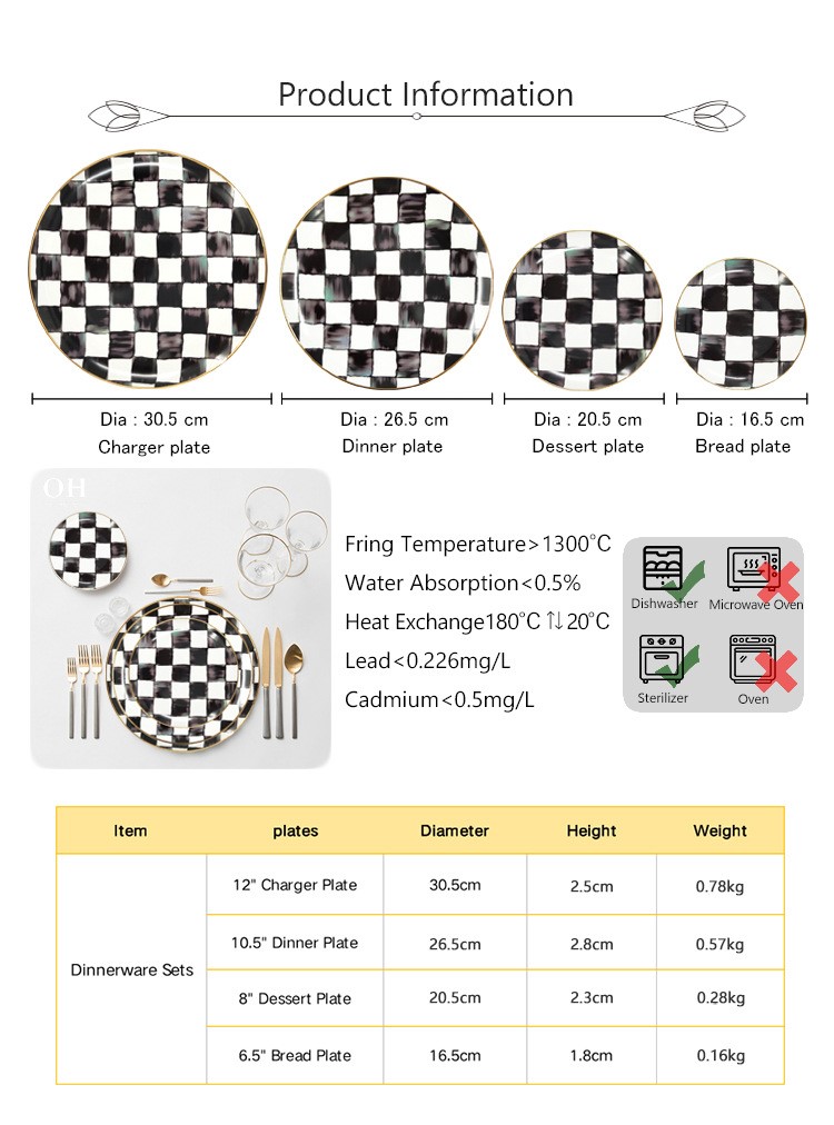 pàtran checkerboard cnàimh china porcelain seata-2