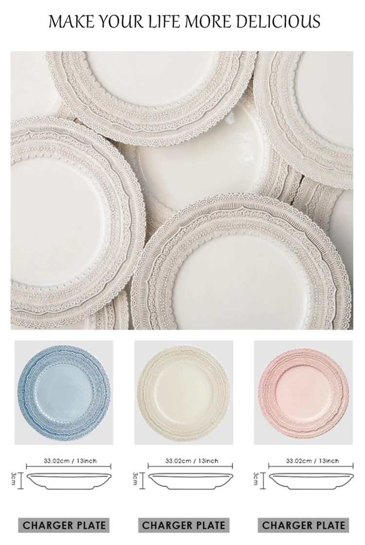 I-lace style wedding dinnerware-2