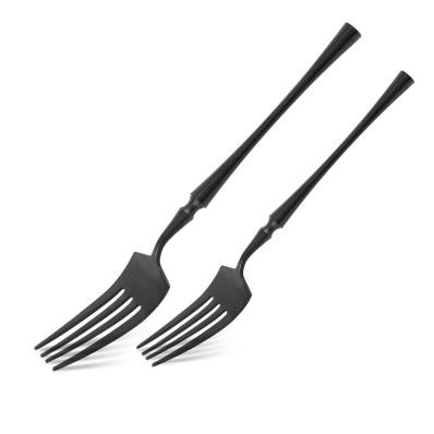 matte black flatware set 9