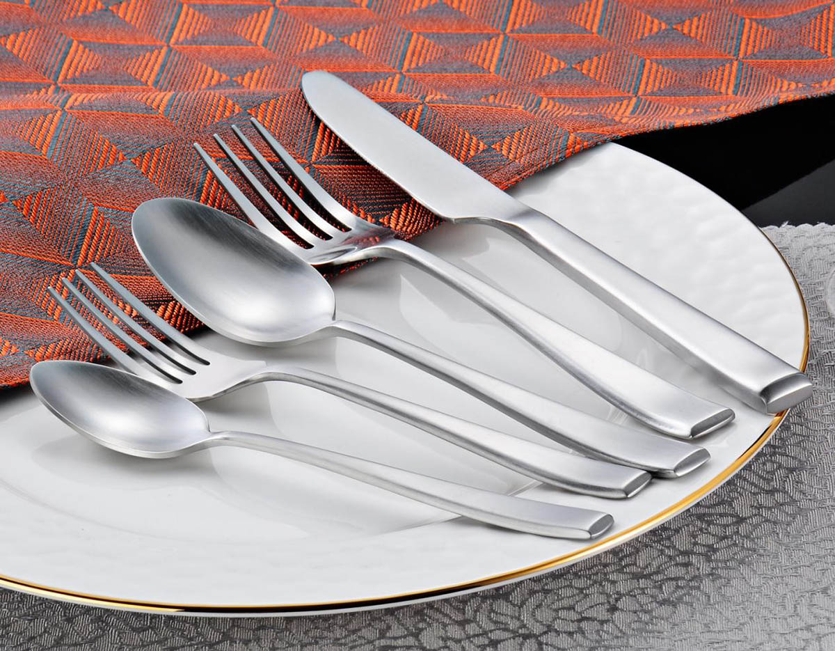 matte pérak stainless steel slatware set 6