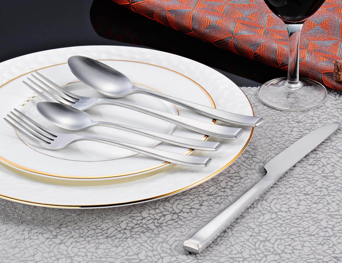 matte pérak stainless steel slatware set 8