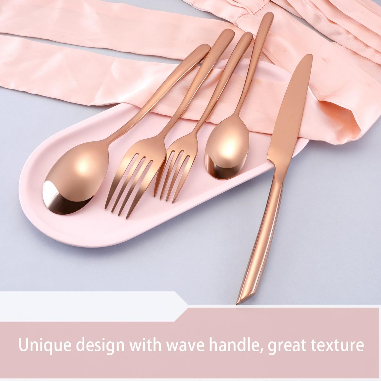 Rose gold ware cutlery 8