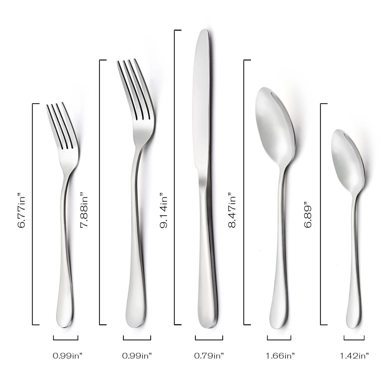 도매 스테인레스 스틸 웨딩 flatware 세트 7