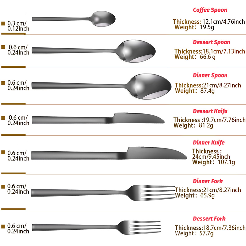 black cutlery set 2