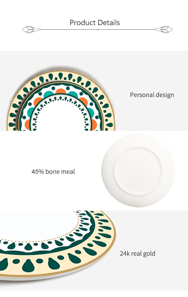 bone china plate set-8