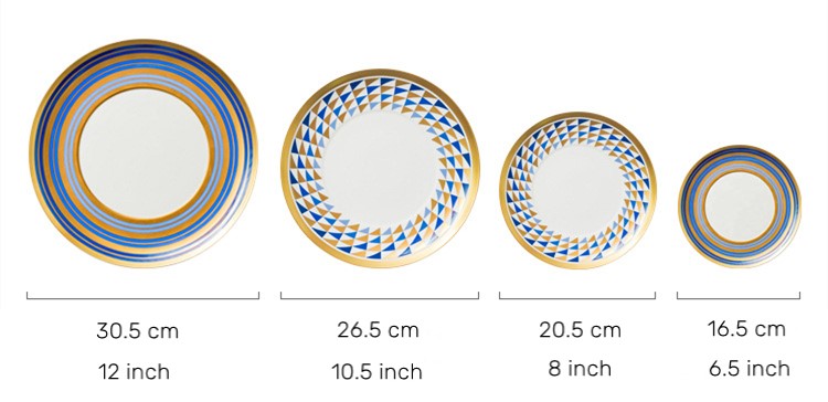 kaleidoscope pattern ceramic plates 7