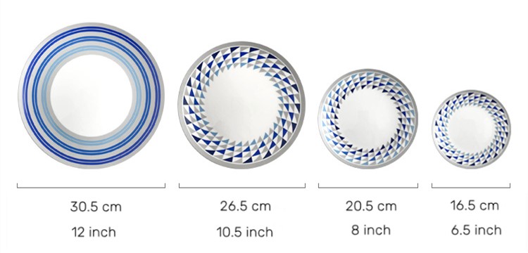 kaleidoscope pattern porcelain plate 7