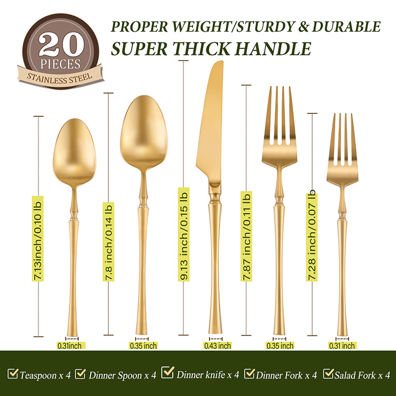 luxury 1810 stainless steel flatware 2