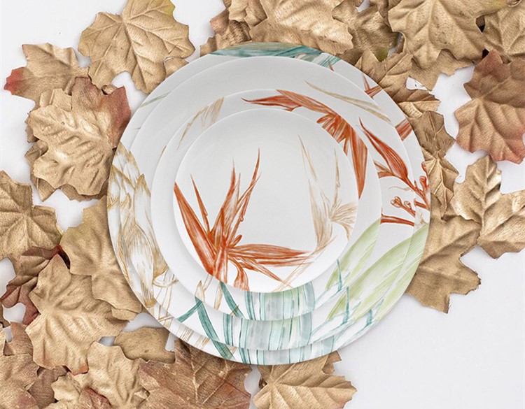 round ceramic plate porcelain plates 6