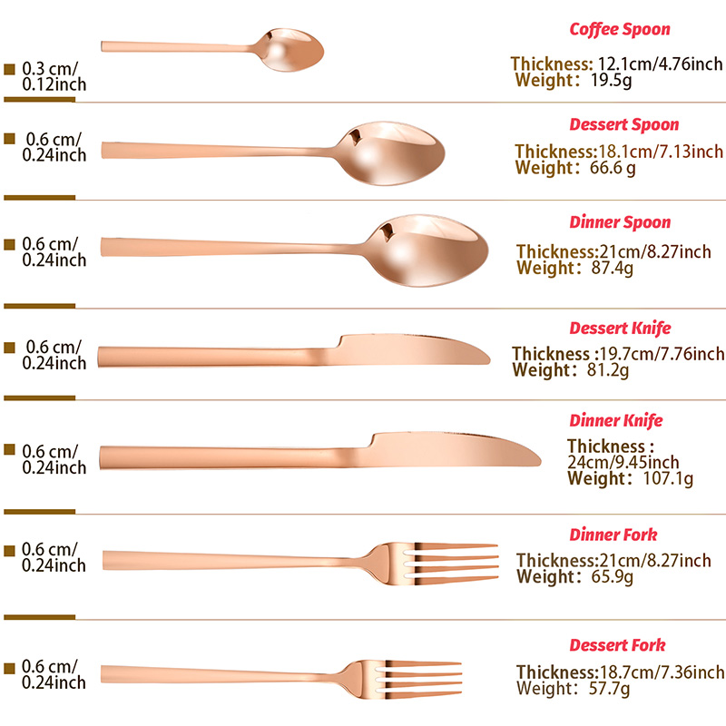 wedding knife fork spoon flatware set 2